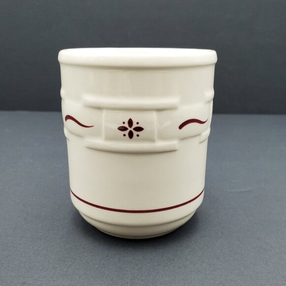 Longaberger Woven Traditions Red Mugs Longaberger Pottery Paprika Red Coffee Cup - Picture 6 of 9